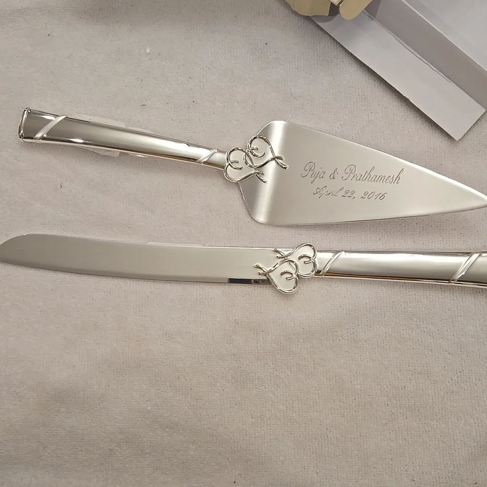 ​Lenox True Love Silver-Plated Cake Knife & Server Set - Read Description